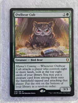 MTG Owlbear Cub #246 Battle for Baldur's Gate Magic Gathering Card Rare NM - Image 4