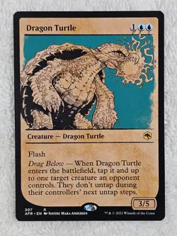 MTG Dragon Turtle Showcase #307 Adventures in the Forgotten Realms Rare NM - Image 1