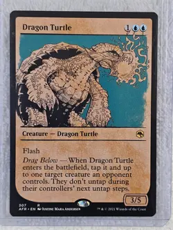 MTG Dragon Turtle Showcase #307 Adventures in the Forgotten Realms Rare NM - Image 5