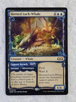 MTG Horned Loch-Whale (Showcase) - Wilds of Eldraine (WOE) #278 Card Rare NM - Image 2