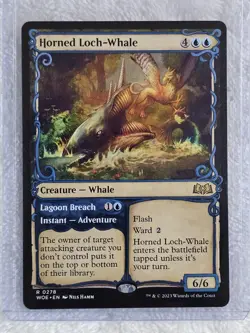 MTG Horned Loch-Whale (Showcase) - Wilds of Eldraine (WOE) #278 Card Rare NM - Image 4