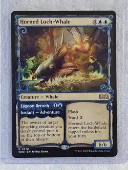 MTG Horned Loch-Whale (Showcase) - Wilds of Eldraine (WOE) #278 Card Rare NM - Image 5