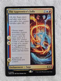 MTG The Apprentice's Folly - Wilds of Eldraine (WOE) #200 Magic Card Rare NM - Image 1
