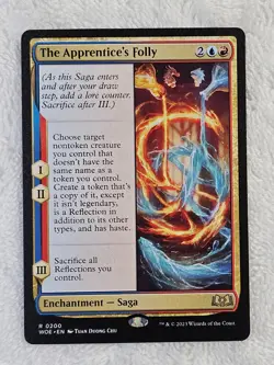 MTG The Apprentice's Folly - Wilds of Eldraine (WOE) #200 Magic Card Rare NM - Image 2