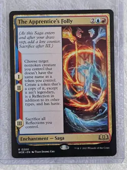 MTG The Apprentice's Folly - Wilds of Eldraine (WOE) #200 Magic Card Rare NM - Image 4