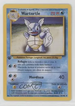 Wartortle Spanish 1st Ed. Pokemon Base Set #42 1999 - Image 1