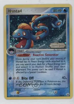 Huntail Reverse Foil Pokemon EX Legend Maker #18 2006 - Image 1