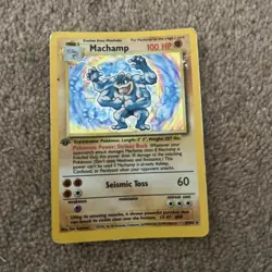 Pokemon Machamp 1st Edition 008/102 Deck Exclusives Holo - Image 1