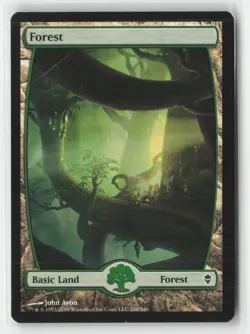 Forest (246) - Full Art 246 Land Zendikar Magic: The Gathering Near Mint - Image 1