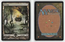 Swamp (240) - Full Art 240 Land Zendikar Magic: The Gathering Near Mint - Image 3