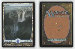 Island (235) - Full Art 235 Land Zendikar Magic: The Gathering Near Mint - Image 3