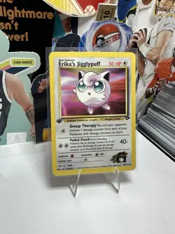 2000 Pokemon Gym Challenge Erika Jigglypuff 1st Edition 69 132 Wotc Vintage - Image 1