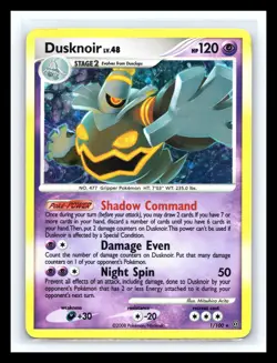 💥 Pokemon Card - Dusknoir Stormfront 1/100 Holo Rare 2008 Nintendo - Image 1