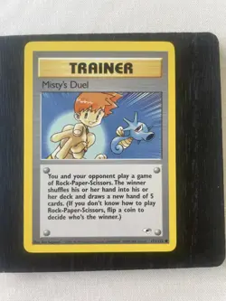 Pokemon TCG Misty's Duel 123/132 Gym Heroes Trainer Card Vintage WOTC - NM - Image 1