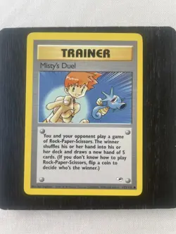 Pokemon TCG Misty's Duel 123/132 Gym Heroes Trainer Card Vintage WOTC - NM - Image 3