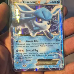 Pokemon Glaceon EX Fates Collide 20/124 Ultra Rare Holo 170 HP 2016 Card - Image 1