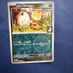 132/182 MARNIE'S SCRAGGY REVERSE HOLO DESTINED RIVALS POKEMON CARD - Image 1
