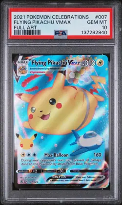 PSA 10 Flying Pikachu & Surfing Pikachu Vmax Sequential Celebrations Pokemon - Image 3