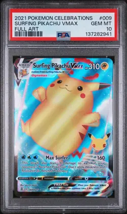 PSA 10 Flying Pikachu & Surfing Pikachu Vmax Sequential Celebrations Pokemon - Image 5