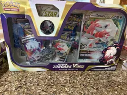 Pokemon TCG: Hisuian Zoroark VSTAR Premium Collection Box W/Evolving New *Damage - Image 1
