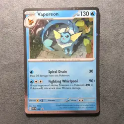 Pokemon TCG English - Black Star Promo - Vaporeon SVP168 - NM - Image 1