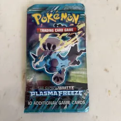 SEALED 2013 Pokemon Black & White Plasma Freeze Booster Pack - Thundurus Artwork - Image 1