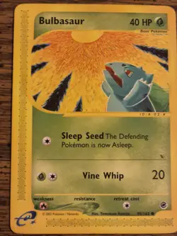 Pokemon TCG - Bulbasaur (95/165) Expedition Base Set - Regular Rare - Image 1