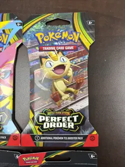 LOT 2x Pokemon TCG Mega Evolution Perfect Order Booster Clauncher Clawitzer Coin - Image 5