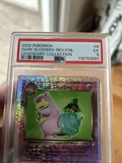 2002 POKEMON LEGENDARY COLLECTION #8 DARK SLOWBRO-REVERSE FOIL HOLO PSA 5 - Image 2