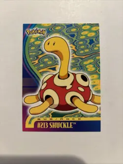 2001 Topps Johto Series Pokemon: Shuckle #213 - Image 1