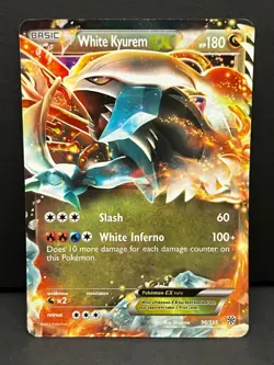 White Kyurem EX 96/135 Holo EX Rare Plasma Storm Pokemon Near Mint - Image 1