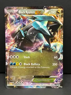 Black Kyurem EX 95/135 Holo EX Rare Plasma Storm Pokemon Near Mint - Image 1