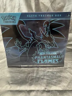 🔥 Pokemon Mega Evolution Phantasmal Flames ETB Sealed ETB Charizard Rare 🔥 - Image 1