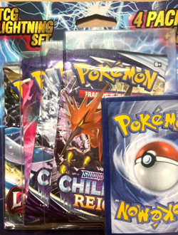 Pokemon TCG Lightning Set 3x Chilling Reign Pack And 1x Lost Origin Pack! - Image 2