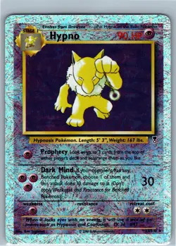 Hypno 23/62 Rare Reverse Holo Legendary Collection Pokemon TCG HP Vintage WOTC - Image 1