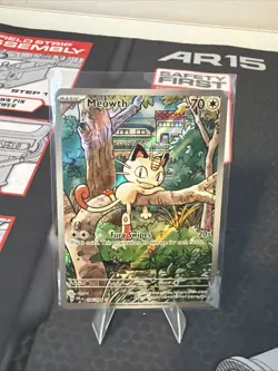 Meowth 106/094 Illustration Rare ME02: Phantasmal Flames Pokemon TCG NM - Image 1