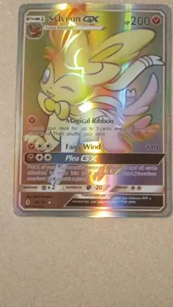 Pokemon Sylveon GX SM Guardians Rising 158/145 Secret Rare Full Art Holo - Image 1
