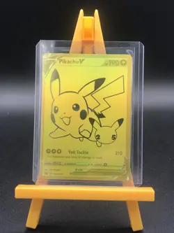 Pokemon Celebrations Pikachu V & PokeBall Gold Promos SWSH TCG Excellent - Image 1