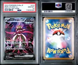 2024 Pokemon Iron Valiant ex 213/187 SV8a Special Art Rare PSA 10 220 HP - Image 3