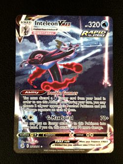 Inteleon VMAX 266/264 Fusion Strike Alternate Art Pokemon TCG - Mint - Image 1