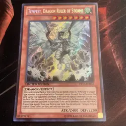 TEMPEST DRAGON RULER OF STORMS Yugioh - CT10-EN004 SECRET LIMITED EDITION NM - Image 1
