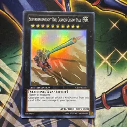 Yugioh! Superdreadnought Rail Cannon Gustav Max CT10-EN007 Super Limited Ed NM - Image 1