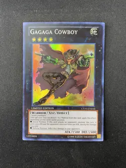 Gagaga Cowboy CT10-EN010 Super Rare Limited Edition YuGiOh Card - Image 1