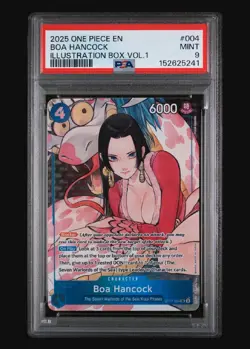2025 ONE PIECE PROMOS ILLUSTRATION BOX VOL.1 #004 BOA HANCOCK PSA 9 - Image 1