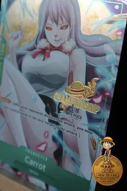 P-070 Carrot Championship Holo One Piece English Card NM TCG Tournament - Image 3