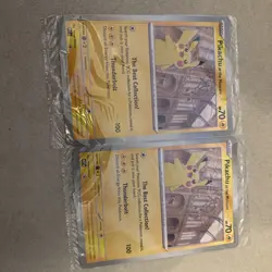 2x Pikachu At The Museum Jumbo Promo Card NM - Image 1