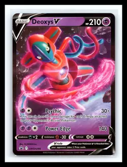 💥 Deoxys V SWSH266 - SWSH Black Star Promo Holo - Pokemon Card - Image 1
