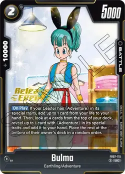 Wish For Shenron Release Event Cards Bulma FB07-115 Uncommon - Image 1