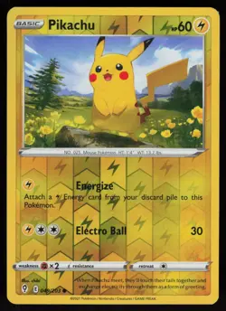 Reverse Holo Pikachu 049/203 Evolving Skies Craig Turvey Art Pokemon TCG Card - Image 1