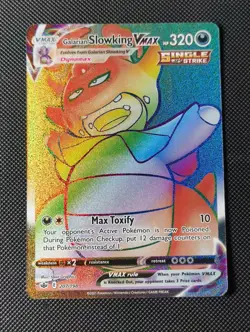Galarian Slowking Vmax 207/198 Holo Ultra Rare Chilling Reign Pokemon Card - Image 1